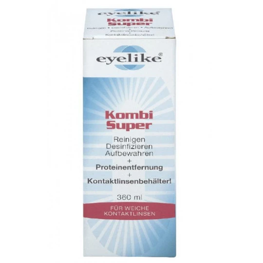 Eyelike Kombi Super Proteinentfernung Für Weiche Kontaktlinsen 360ML 3 Eyelike Kombi Super Proteinentfernung Für Weiche Kontaktlinsen 360ML