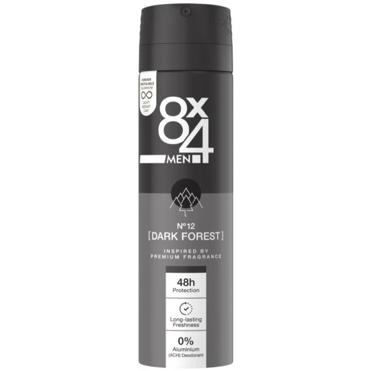 8x4 Men Deospray No.12 Dark Forest 150ML 3 8x4 Men Deospray No.12 Dark Forest 150ML