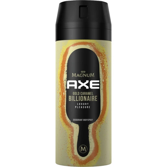 Axe Bodyspray Gold Caramel Billionaire Magnum 150ML 3 Axe Bodyspray Gold Caramel Billionaire Magnum 150ML