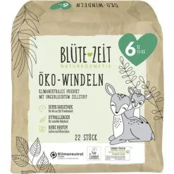 Blüte-Zeit Öko-Windeln Größe 6 XL 13+KG 22ST