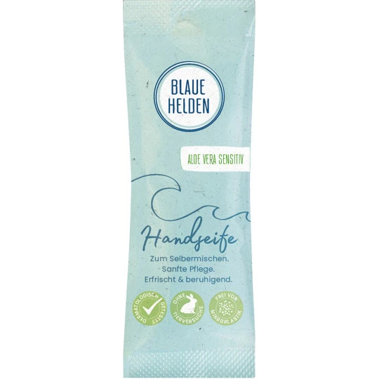 Blaue Helden Handseife Aloe Vera Nachfüllpack 20ML 3 Blaue Helden Handseife Aloe Vera Nachfüllpack 20ML