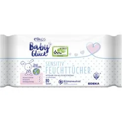 Elkos Baby Glück Sensitiv Feuchttücher 2x 80ST