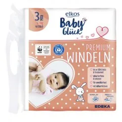 Elkos Baby Premium Glück Windeln 3 Midi 5-9KG 46ST