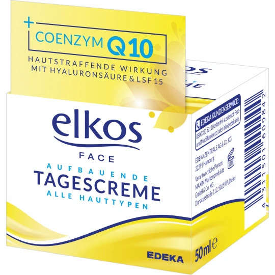 Elkos FACE Aufbauende Tagescreme Q10 50ML 3 Elkos FACE Aufbauende Tagescreme Q10 50ML
