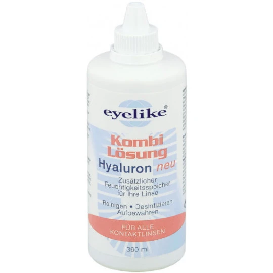 Eyelike Kombi Lösung Hyaluron Für Weiche Kontaktlinsen 360ML 3 Eyelike Kombi Lösung Hyaluron Für Weiche Kontaktlinsen 360ML