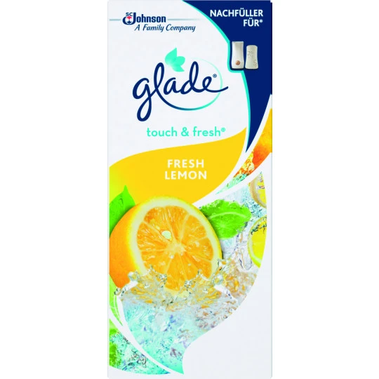 Glade® Touch & Fresh Lemon Minispray Nachfüller 10ML 3 Glade® Touch & Fresh Lemon Minispray Nachfüller 10ML