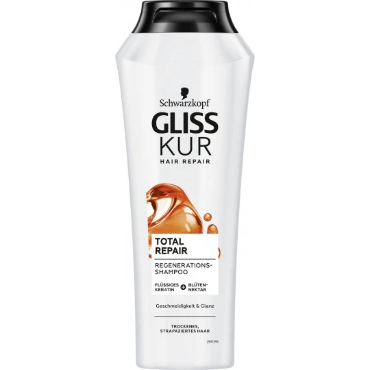 Schwarzkopf Gliss Kur Total Repair Regenerationsshampoo 250ML 3 Schwarzkopf Gliss Kur Total Repair Regenerationsshampoo 250ML