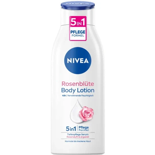 NIVEA Body Lotion Rosenblüte Tiefenpflege Serum Arganöl 48h 400ML 3 NIVEA Body Lotion Rosenblüte Tiefenpflege Serum Arganöl 48h 400ML