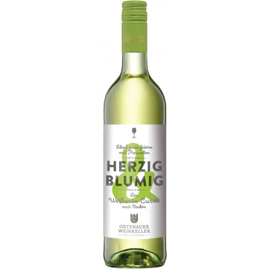 Ortenauer Weinkeller Herzig & Blumig Weißwein Cuvée Feinherb 0,75L 2 Ortenauer Weinkeller Herzig & Blumig Weißwein Cuvée Feinherb 0,75L