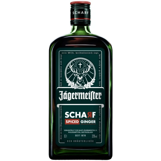 Jägermeister Scharf Spiced Ginger 33% 0,7L 3 Jägermeister Scharf Spiced Ginger 33% 0,7L