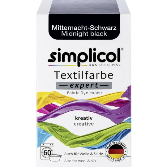 Simplicol Textilfarbe Expert Mitternacht-schwarz 150G 3 Simplicol Textilfarbe Expert Mitternacht-schwarz 150G