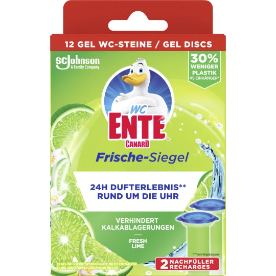 WC Ente Frische Siegel Fresh Lime Nachfüller 72ML 3 WC Ente Frische Siegel Fresh Lime Nachfüller 72ML